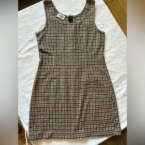 Plaid Sleeveless Dress
